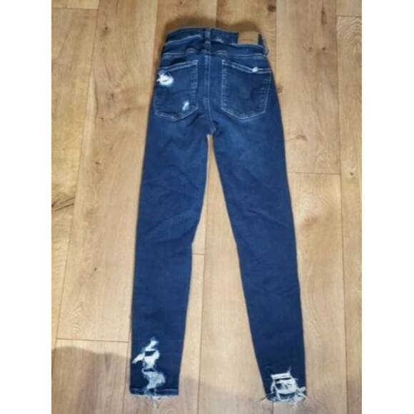 2020 American Eagle Womens Next Level Stretch Jegging Crop High Rise Jeans Sz 00 - Picture 6 of 7